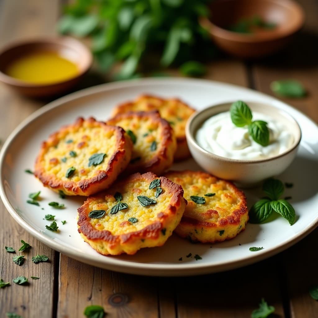 Buñuelos de Espinaca y Queso Halloumi en Airfryer: Entrante Sin Gluten y Crujiente
