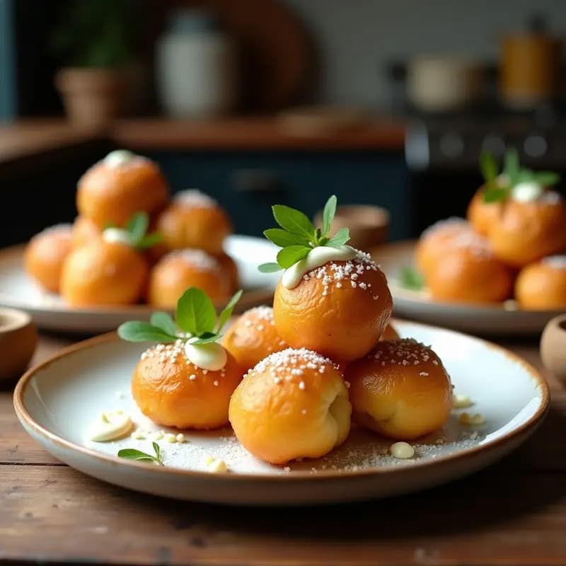 Buñuelos de espinacas y queso fresco: Aperitivo frito y esponjoso
