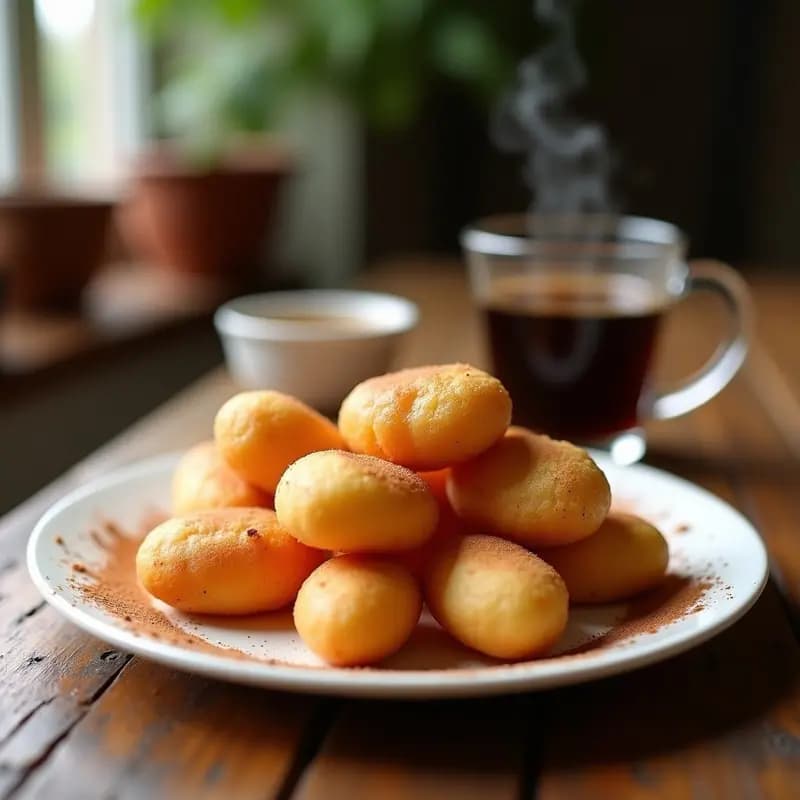 Buñuelos de Harina de Almendra y Canela: Postre colombiano keto frito en airfryer