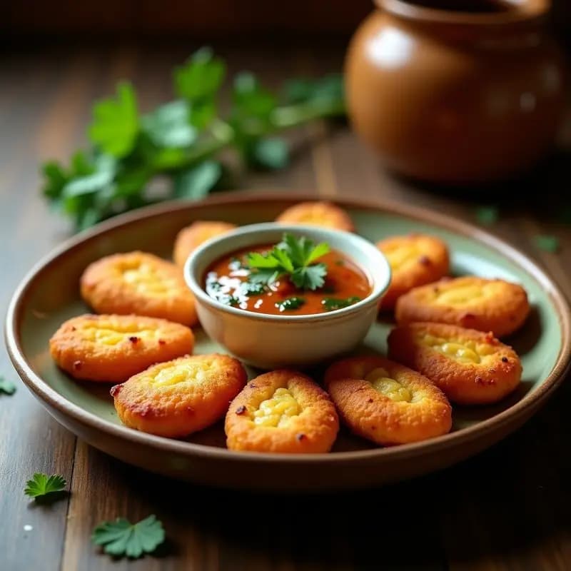 Buñuelos de Queso y Espinaca: Entrante Colombiano Crujiente con Salsa de Aji