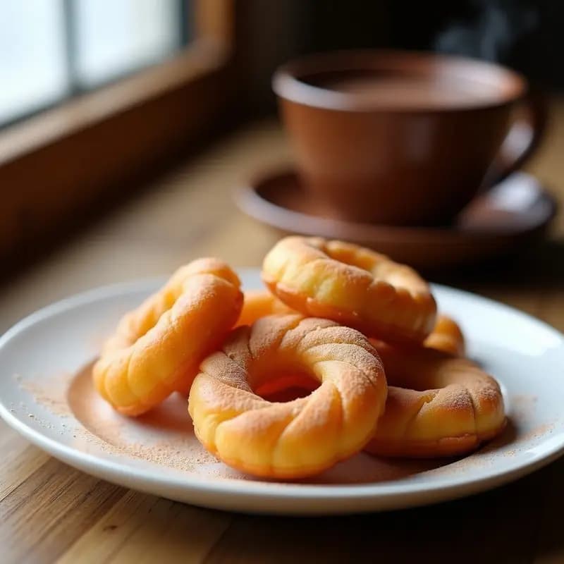 Buñuelos de Viento con Chocolate Caliente: Receta Dulce de Invierno en Airfryer