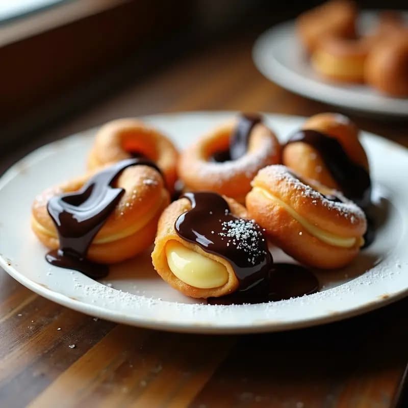 Buñuelos de Viento con Chocolate: Postre de Carnaval en 30 Minutos