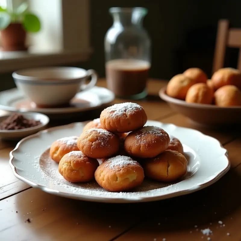 Buñuelos de Viento con Chocolate negro: Receta Mexicana Tradicional en Airfryer