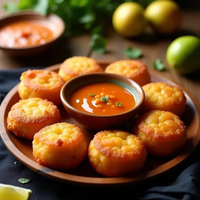 Bunuelos de Yuca y Queso: Receta Venezolana Crujiente en Airfryer con Salsa de Guayaba