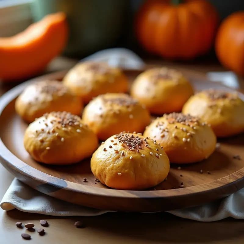 Bunyips Australianos de Calabaza: Panecillos Sin Gluten y Alta en Fibra