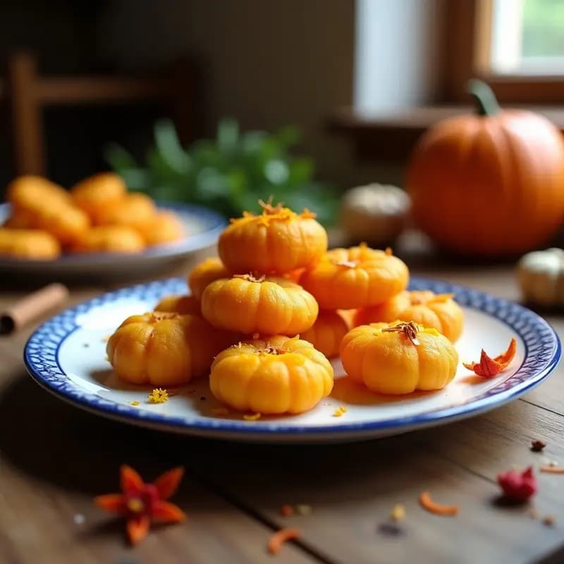 Bunyols de Calabaza y Azafrán: Aperitivo Valenciano Crujiente y Dulce
