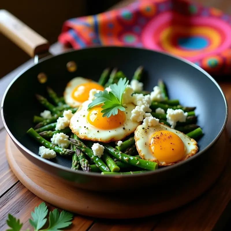 Buri Buri de Espárragos y Queso Fresco: Receta Peruana en Wok