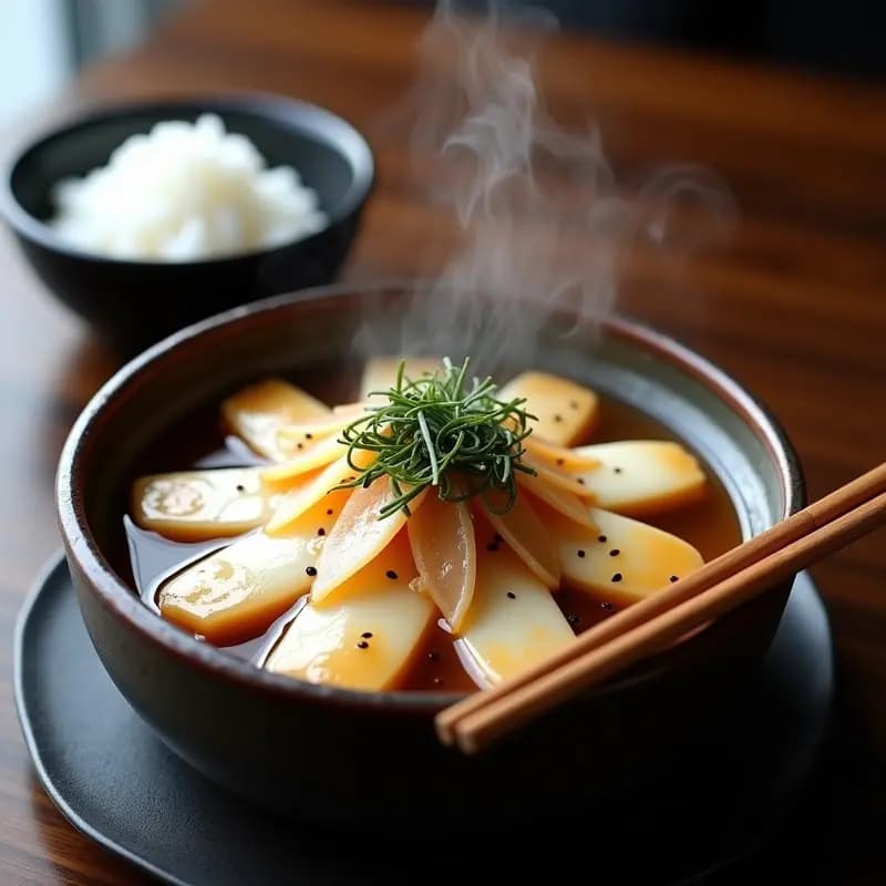 Buri Daikon: Estofado Japonés de Rápano y Pez con Salsa de Miso