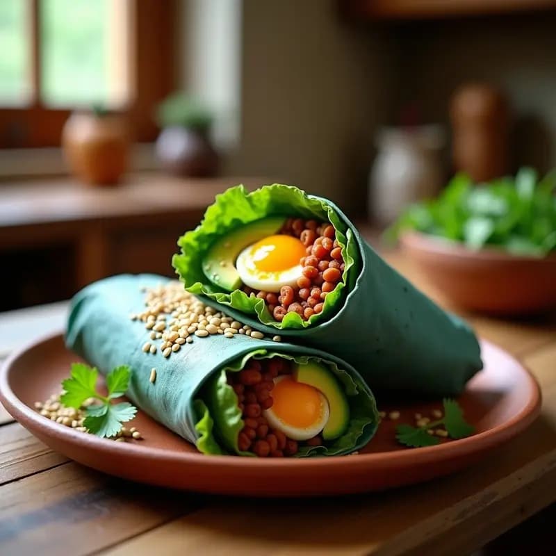 Burrito de Desayuno con Chorizo Vegano y Aguacate: Receta Mexicana Sin Gluten en 15 Minutos