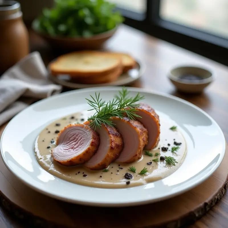 B장 Bernadotte con Crema de Champiñones y Trufa: Receta Sueca Gourmet en 40 Minutos