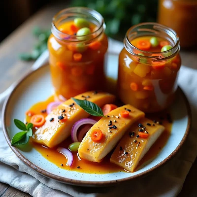 Caballa al Escabeche con Cebolla Morada: Receta Peruana en Conserva Casera
