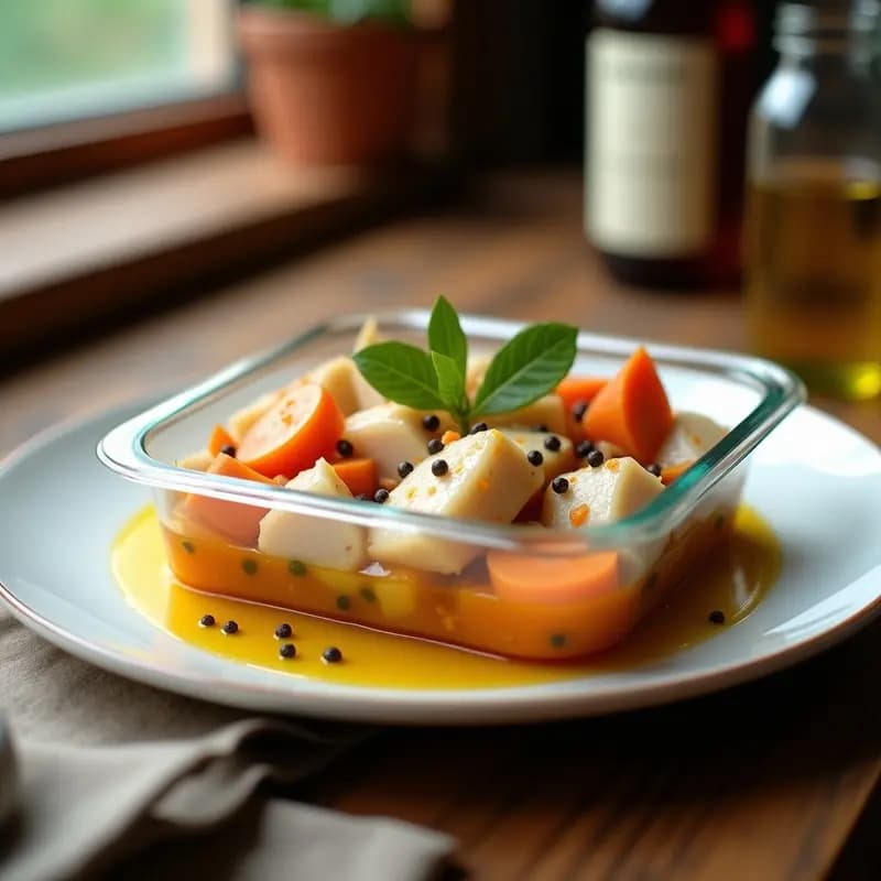 Caballa en Escabeche con Zanahoria y Cebolla: Conserva Casera Tradicional para Tupper