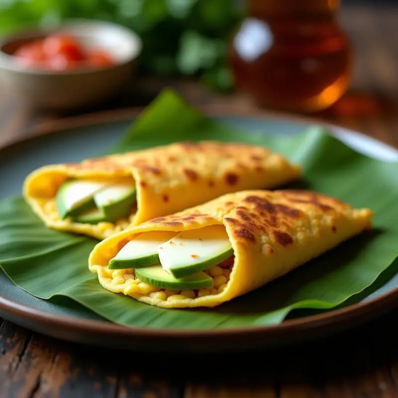 Cachapa Venezolana de Maíz Tierno: Receta Tradicional con Queso de Cabra y Aguacate