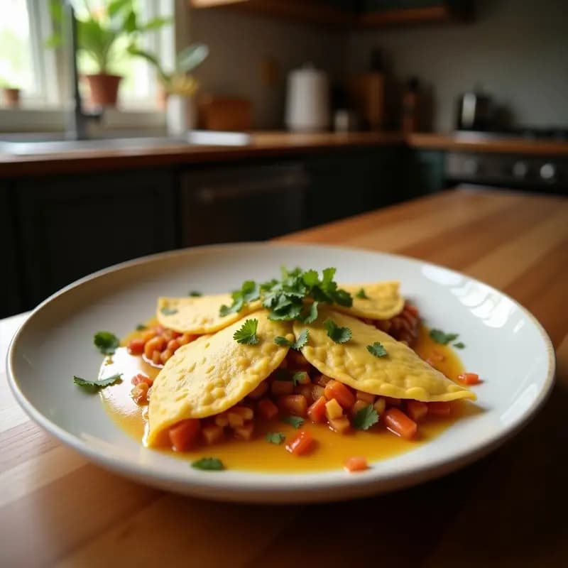 Cachapa de Maíz Tierno con Queso de Anacardos: Desayuno Venezolano Sin Lactosa en 10 Minutos