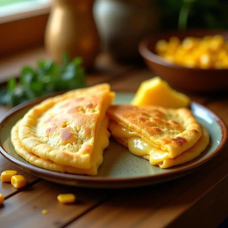 Cachapa Venezolana con Queso de Mano: Arepa Dulce de Maíz Tierno en 20 Minutos