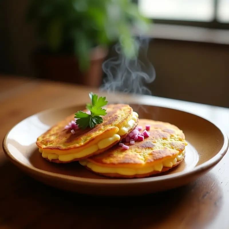 Cachapas de Maíz Tierno y Queso de Maní: Desayuno Venezolano Sin Lácteos