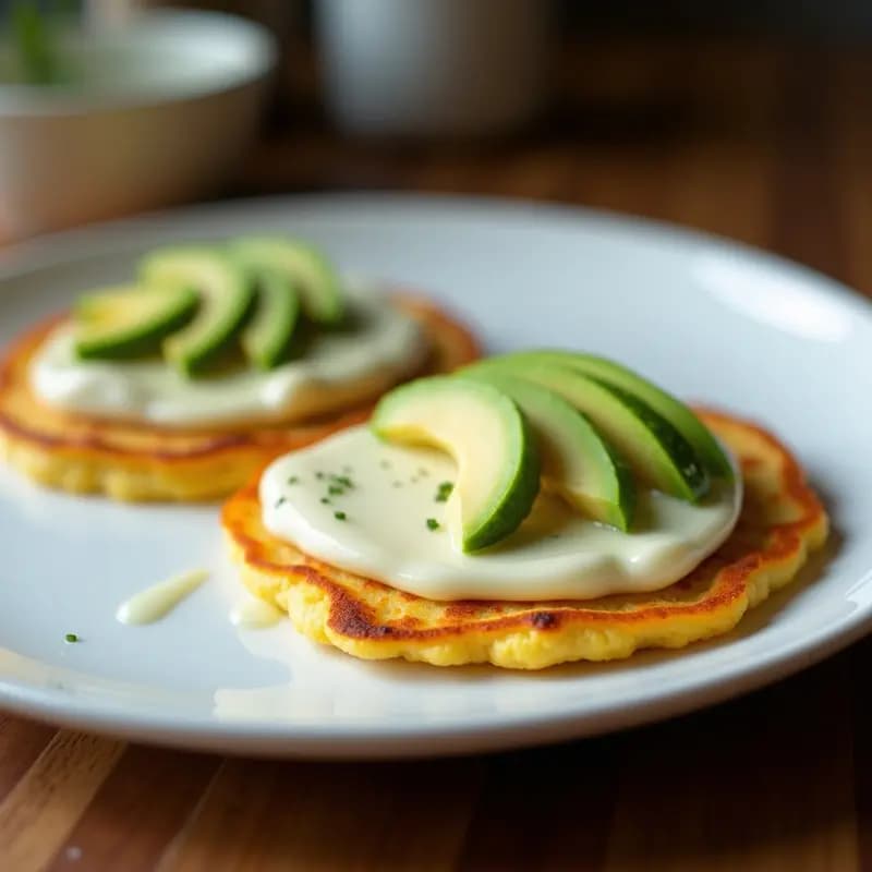 Cachapas con Queso de Mano y Aguacate: Desayuno Venezolano Sin Gluten y Alto en Proteína