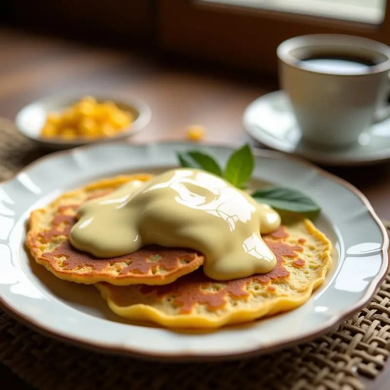 Cachapas Venezolanas con Queso de Mano y Natilla: Desayuno Dulce-Salado Tradicional