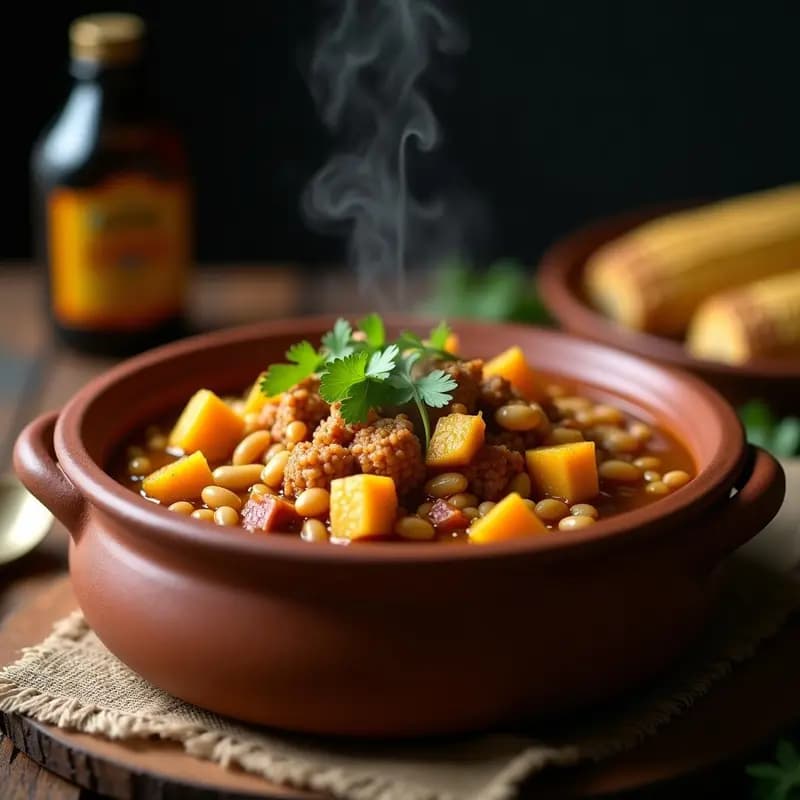 Cachupa Caballereña: Guiso de Maíz y Frijoles de Cabo Verde Vegano