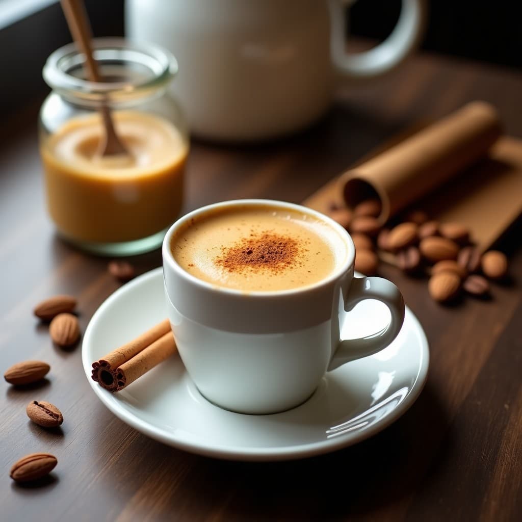 Café Bullproof con Mantequilla de Almendras y Canela: Bebida Keto Energética y Saciante