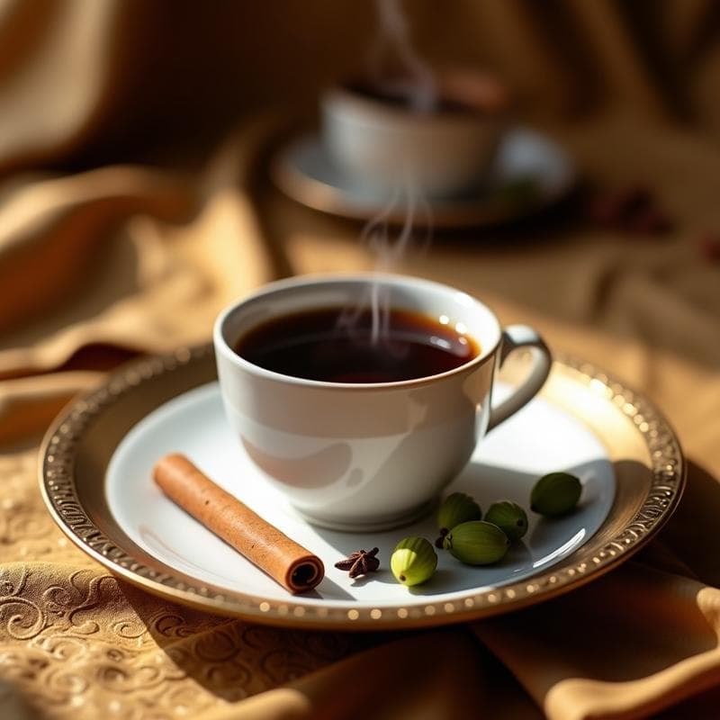 Bebida de Café con Canela y Cardamomo: Receta Árabe Energética y Digestiva