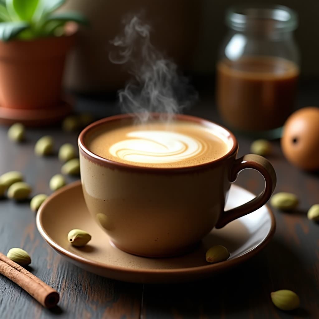 Bebida de Café de Cáscara y Cardamomo con Leche de Anacardos: Receta Salvadoreña Sin Lactosa