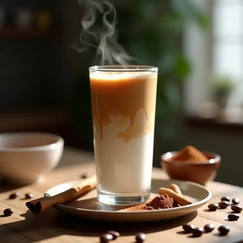 Tik Tok Dalgona: Café Coreano Batido con Especias y Leche de Almendras sin Lácteos