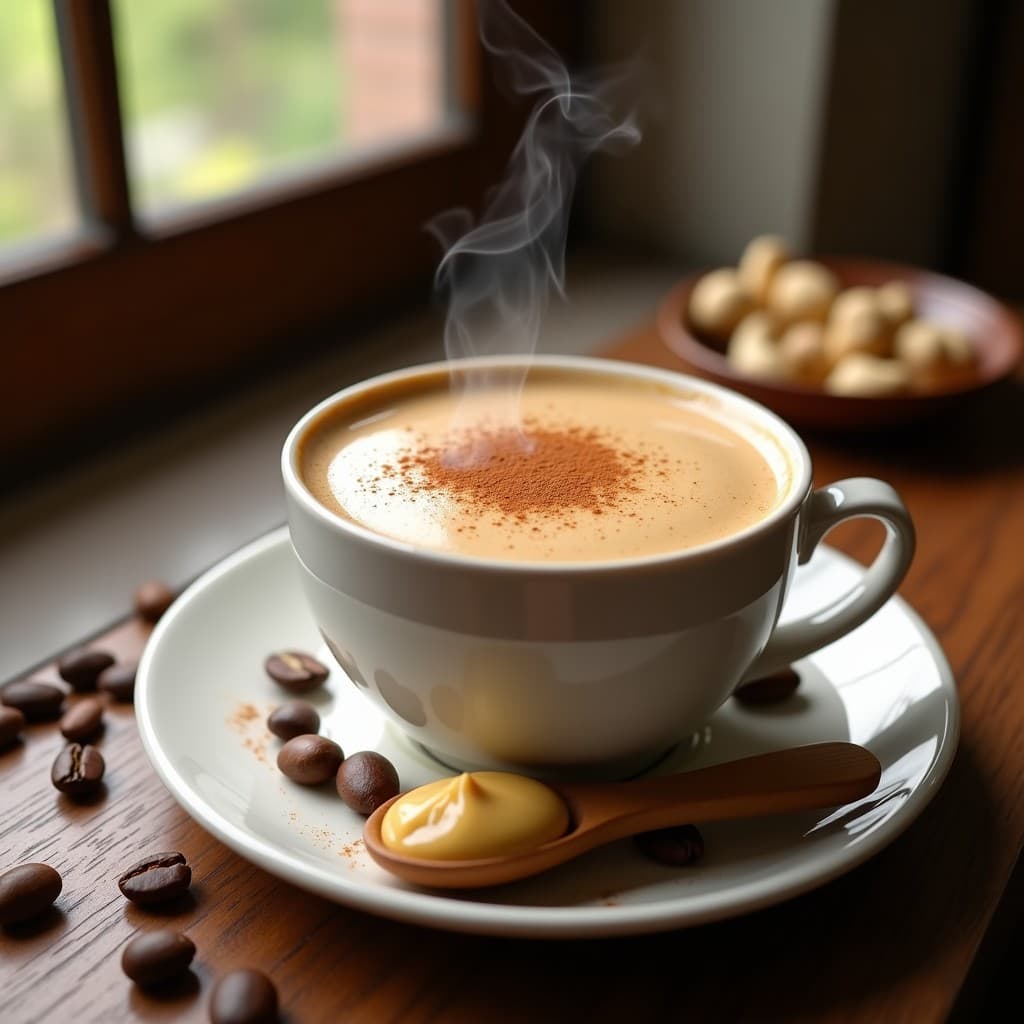 Bebida de Café con Especias y Mantequilla de Anacardos: Energizante Keto para Mañanas