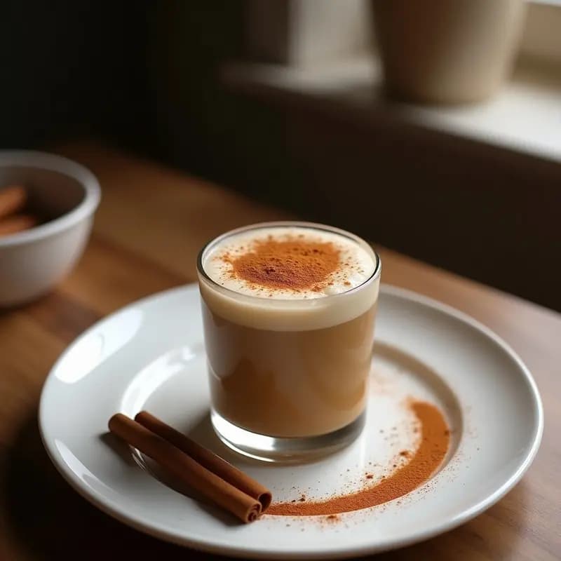 Bebida de Café Frío con Espuma de Aquafaba y Canela: Receta Vegana Sin Lactosa