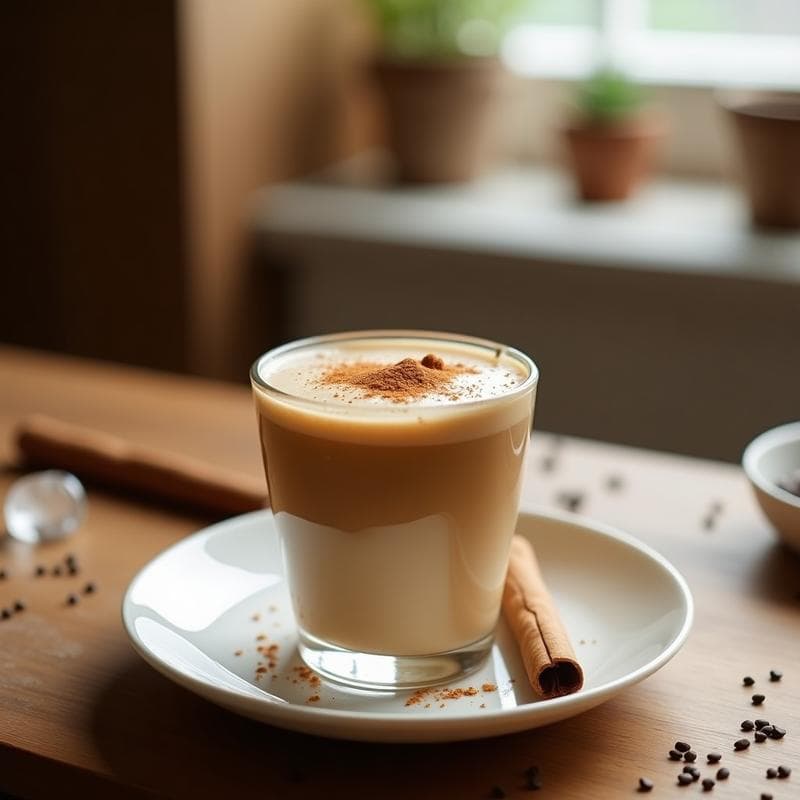 Bebida de Café Frío con Leche de Tigernut y Canela: Shot Energético Sin Lácteos
