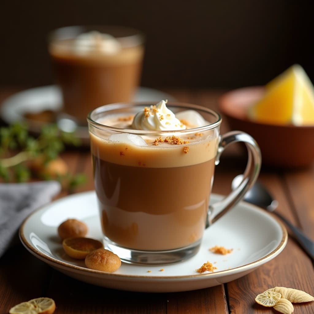 Café Helado con Crema de Coco y Especias de Cardamomo: Bebida Vegana Energizante