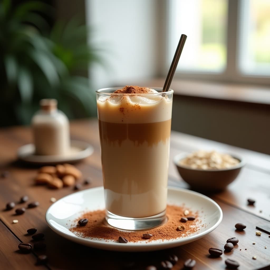 Café Helado Proteico con Avena y Leche de Almendras: Receta Post-Entreno Energética