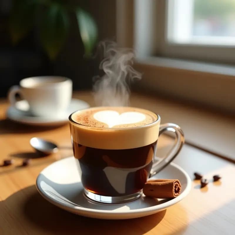 Café Latte Art con Espuma de Leche de Avena y Canela: Bebida Estética para Instagram