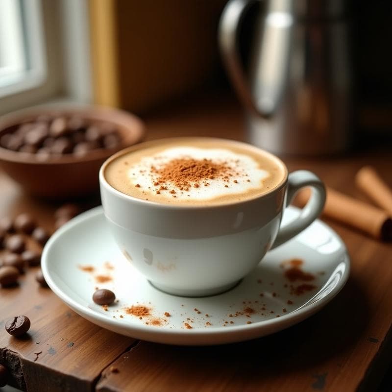 Bebida de Café con Leche de Avellana y Canela: Latte Vegano y Keto en 5 Minutos