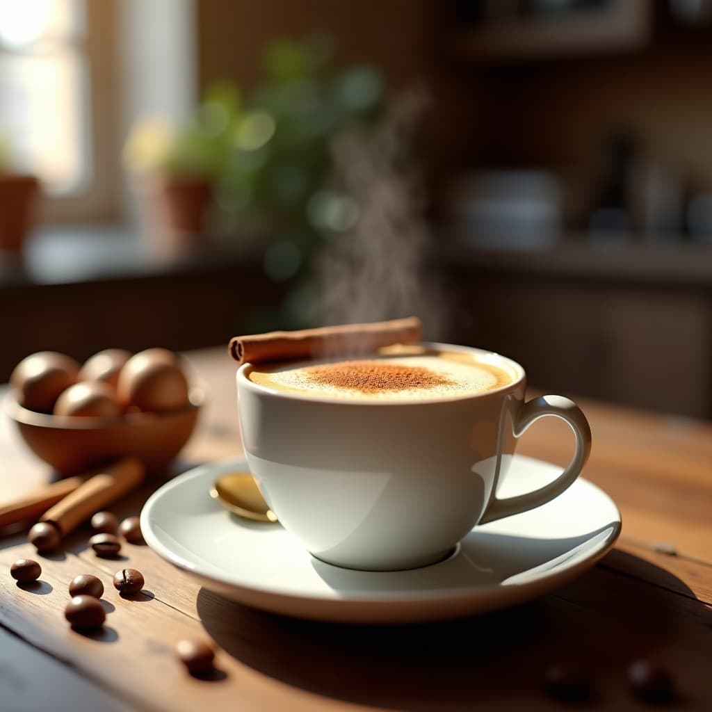 Bebida de Café con Leche de Avellanas y Canela: Receta Italiana Sin Lactosa y Sin Azúcar