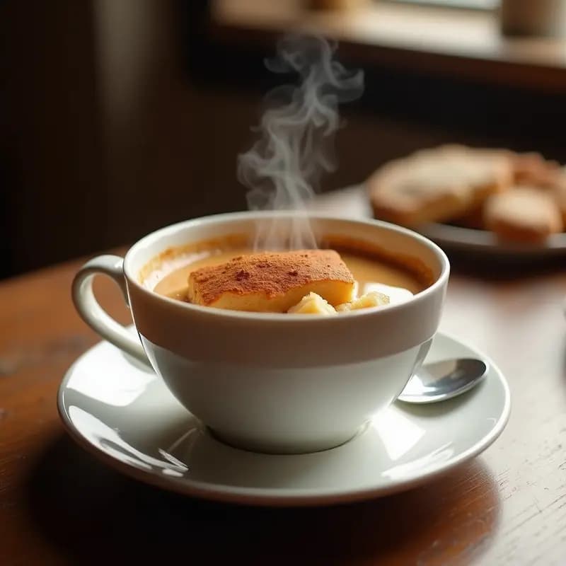 MGermán: Café con Leche y Bizcocho Borracho en Taza