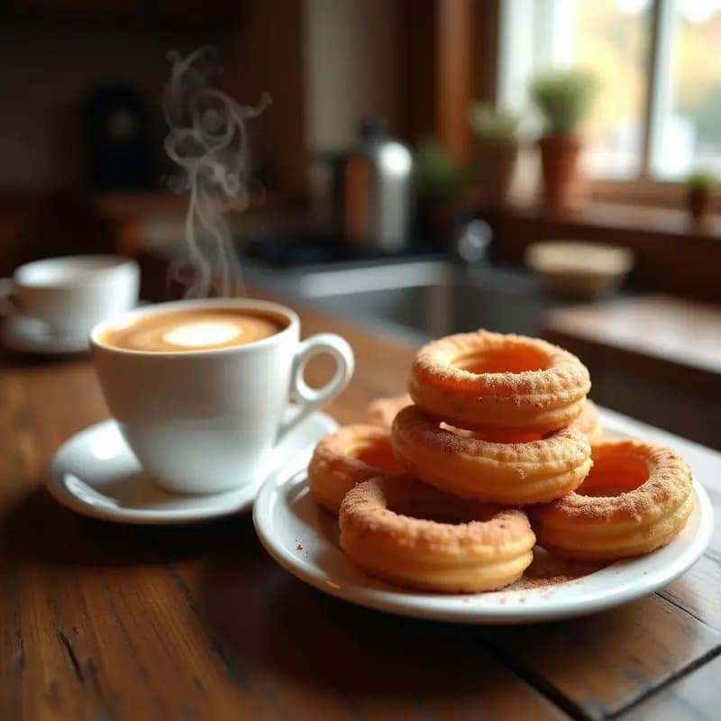 Café con Leche y Churros: Combinación Clásica para Meriendas