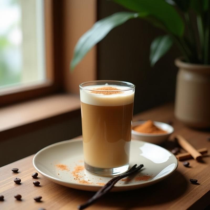 Bebida de Café con Hongo Reishi y Esencia de Vainilla: Infraprendimiento Energético y Antiestrés