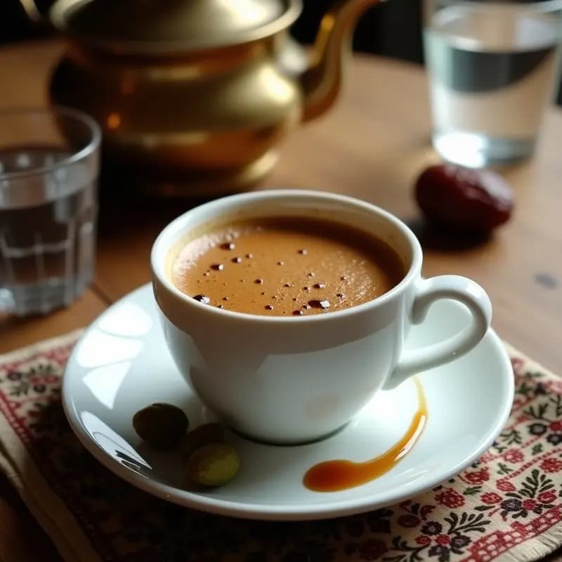Café Turco con Cardamomo y Miel: Bebida Tradicional de Oriente Medio