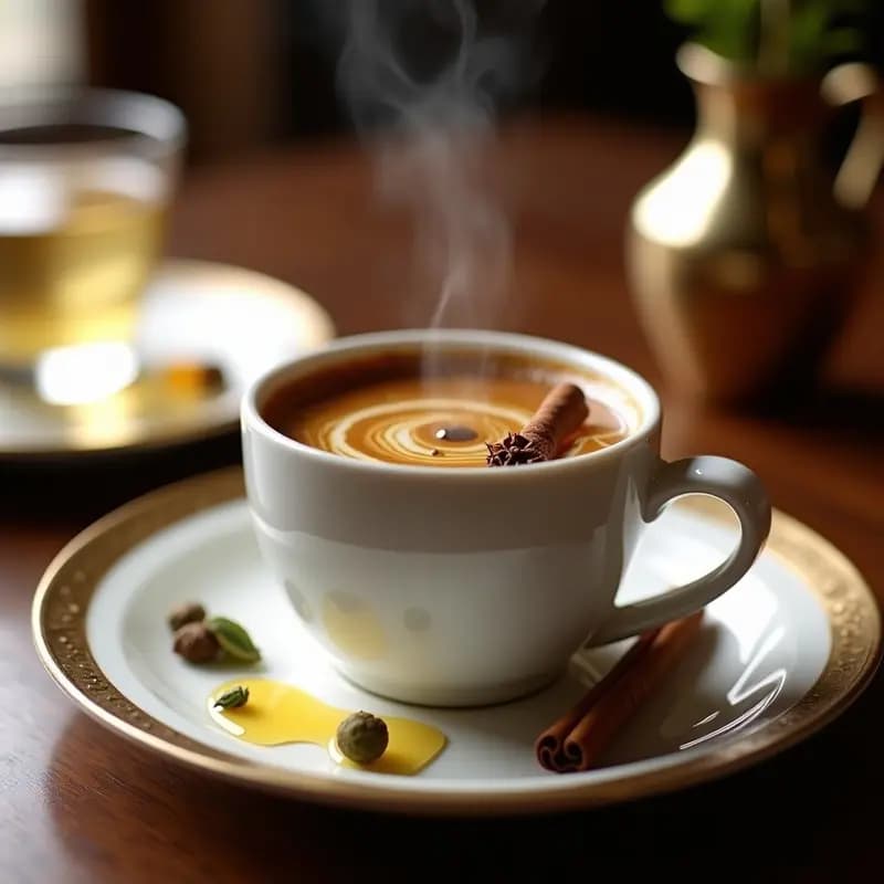 Café Turco con Especias y Miel de Dátil: Bebida Tradicional sin Azúcar Refinada