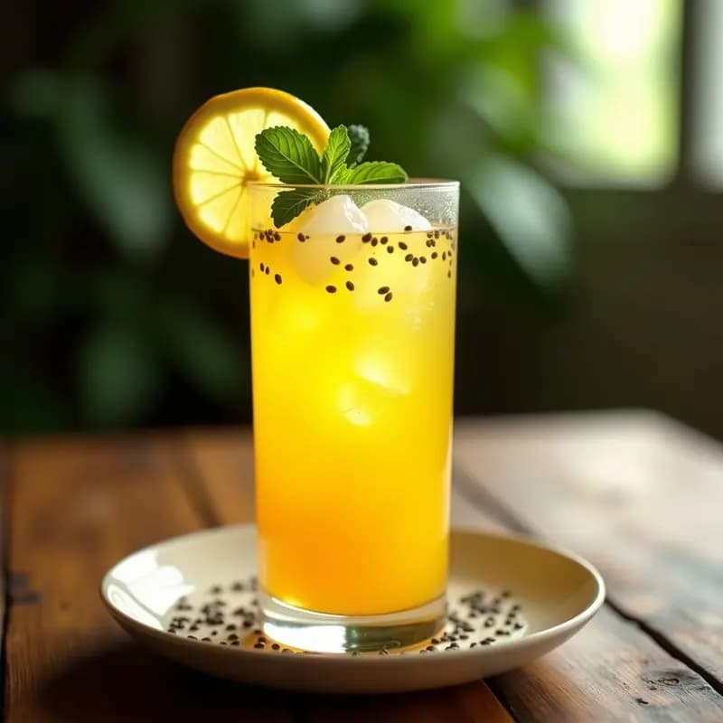 Caipirinha de Maracuyá y Limón: Bebida Brasileña Sin Azúcar con Edulcorante Natural