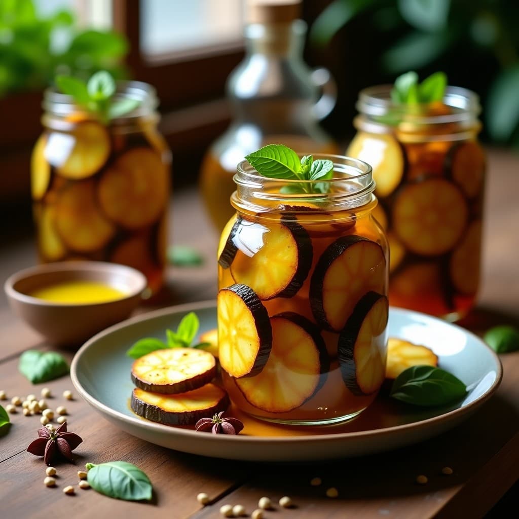 Calabacín y Berenjena en Escabeche con Vinagre de Sidra: Receta agosto Libanesa para Conservar
