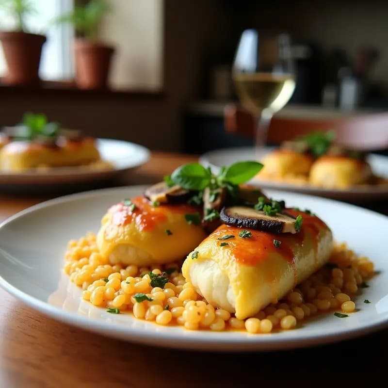 Calabacines Rellenos de Arroz Salvaje y Setas Shiitake: Receta en Thermomix Sin Lactosa