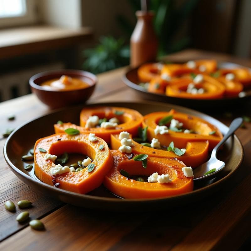 Calabaza Asada con Miel Ahumada: Receta en Horno Fácil y Gourmet en 30 Minutos