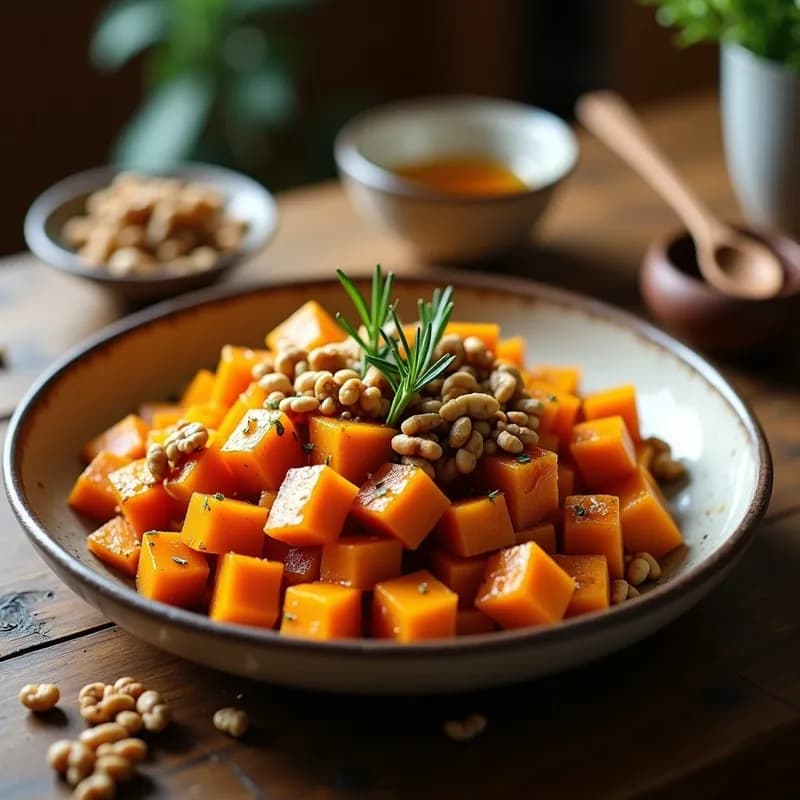 Calabaza Asada con Miel y Nueces: Receta Fácil en Horno y Alta en Fibra