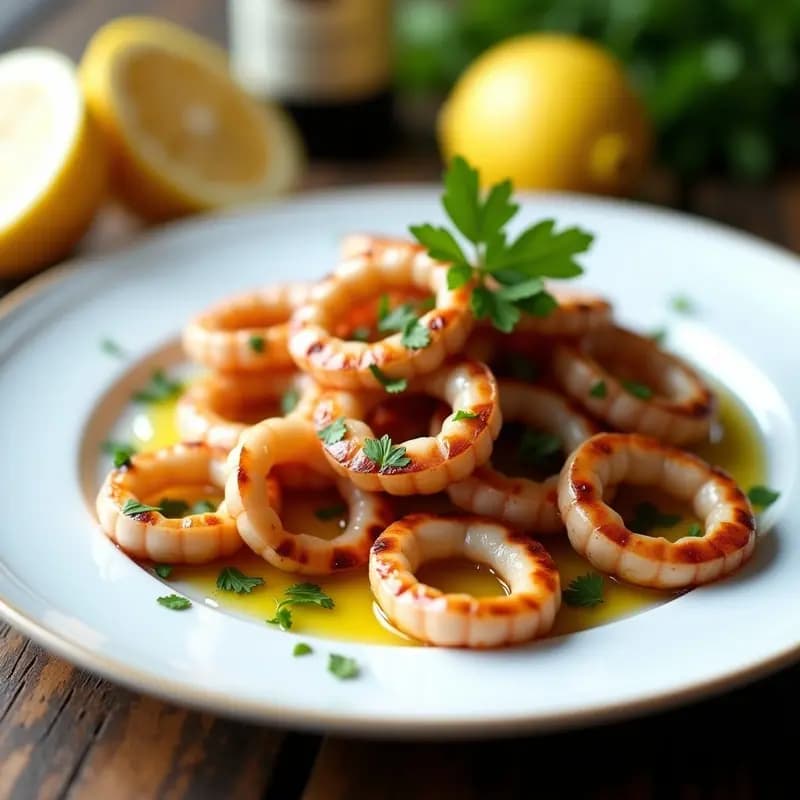 Calamares a la Plancha con Limón: Plato Ligero y Rápido de la Costa