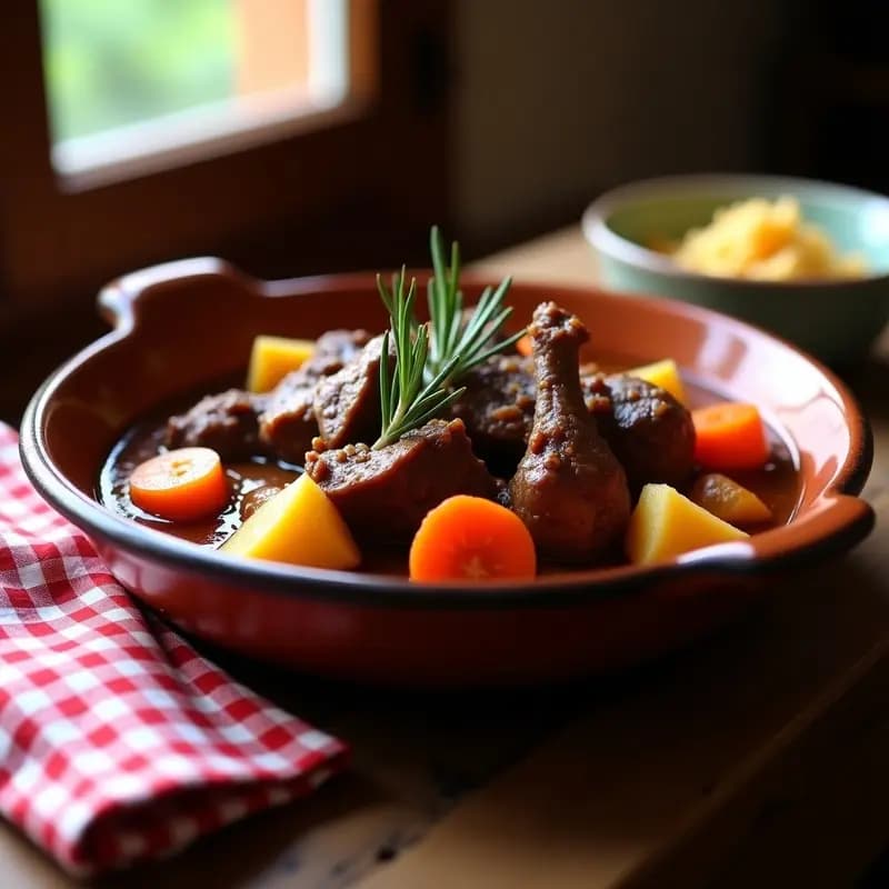 Caldereta de Cordero al Vino Tinto: Receta Aragonesa en Olla Express con Sabor a Leña
