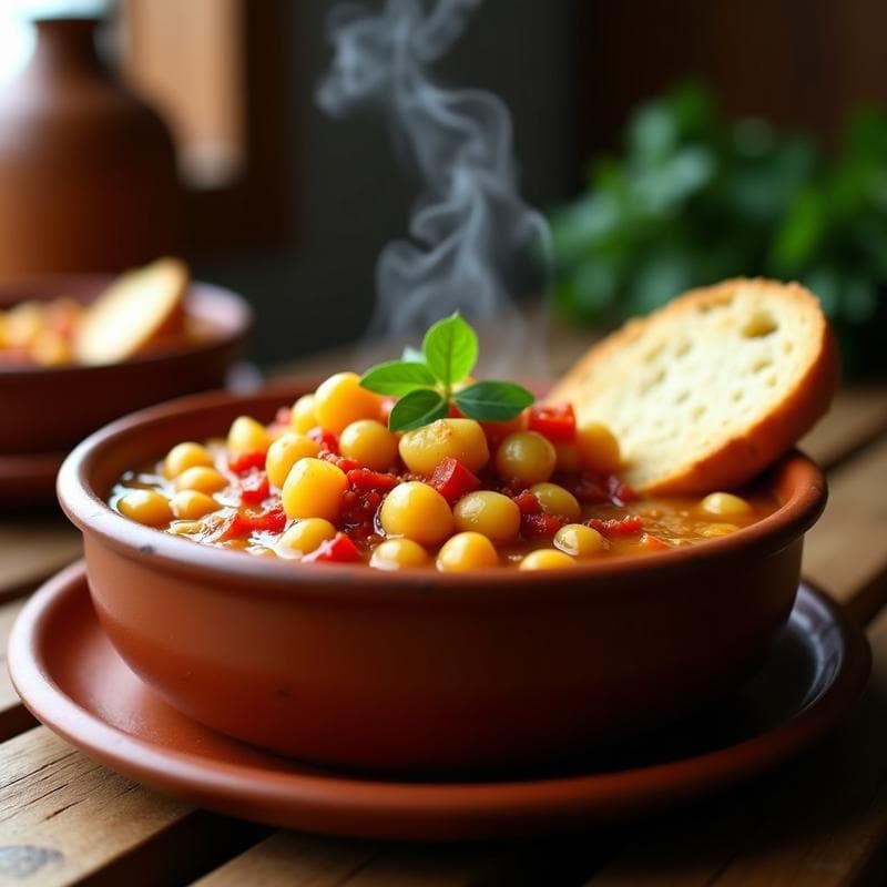 Caldero Gitano de Garbanzos y Ñoras: Receta Tradicional Murciana en Olla Express