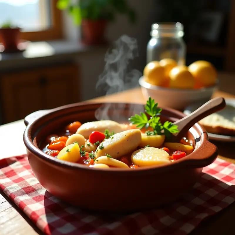 Caldero de Pescado con Ñoras y Patatas: Receta Murciana Costera en una Olla