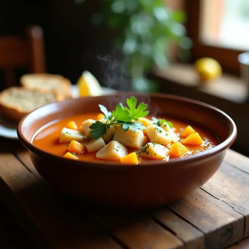 Caldillo de Congrio con Calabaza: Receta chilena Reconfortante y Alta en Omega-3
